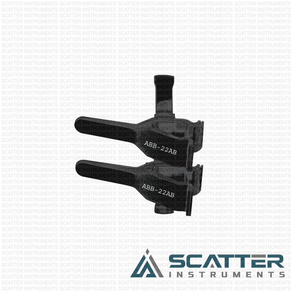 ABB-22AB Double Clamp Matte Finish Thick Walled Arteries Black — image 1