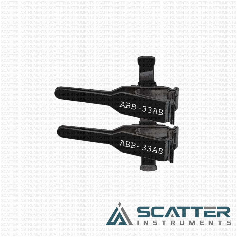 ABB-33AB Double Clamp Matte Finish Thick Walled Arteries Black — image 1