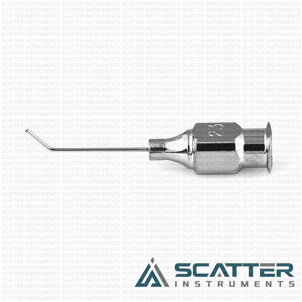 Air injection cannula, 23 gauge, 5.0mm from bend to tip — image 1