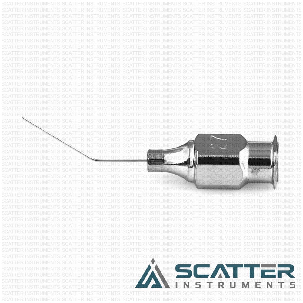 Air injection cannula, 27 gauge, 12.0mm from bend to tip — image 1