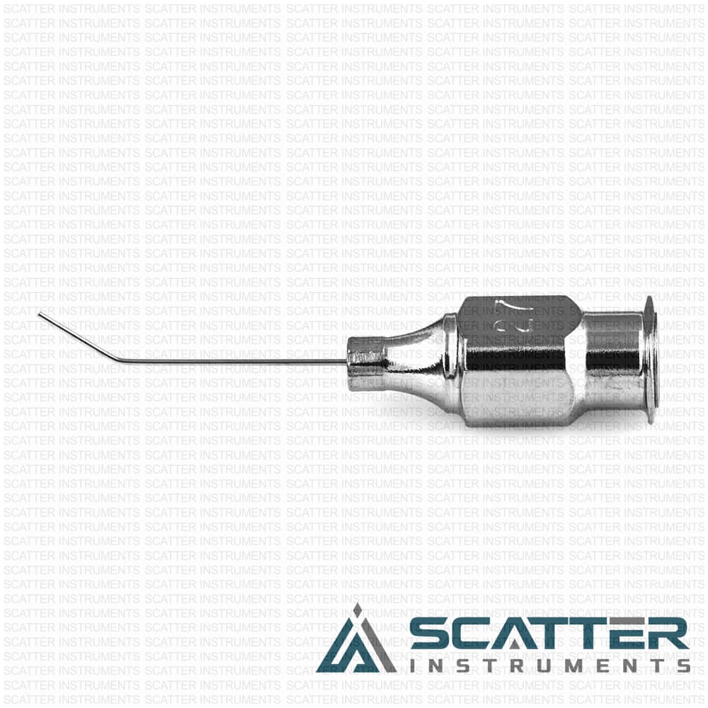 Air injection cannula, 27 gauge, 5.0mm from bend to tip — image 1