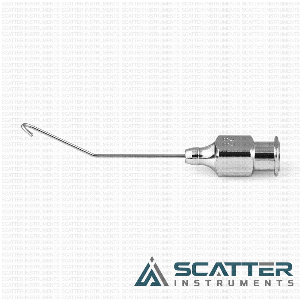 Binkhorst irrigating cannula, 22 gauge, angled 30º left — image 1
