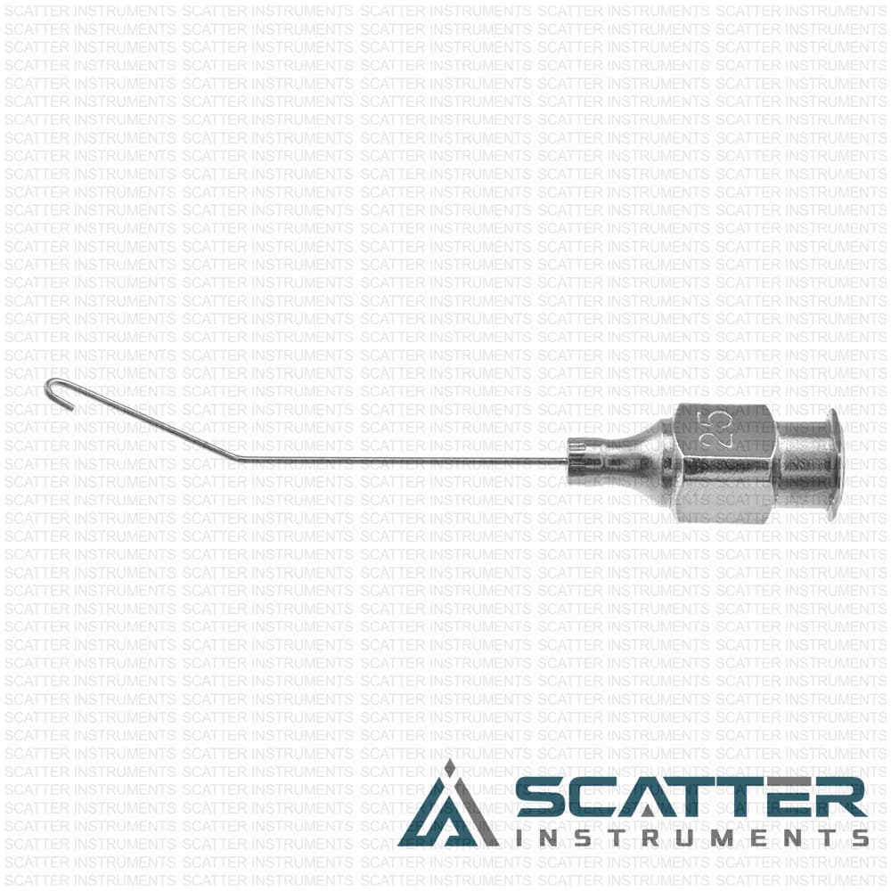 Binkhorst irrigating cannula, 25 gauge, angled left — image 1