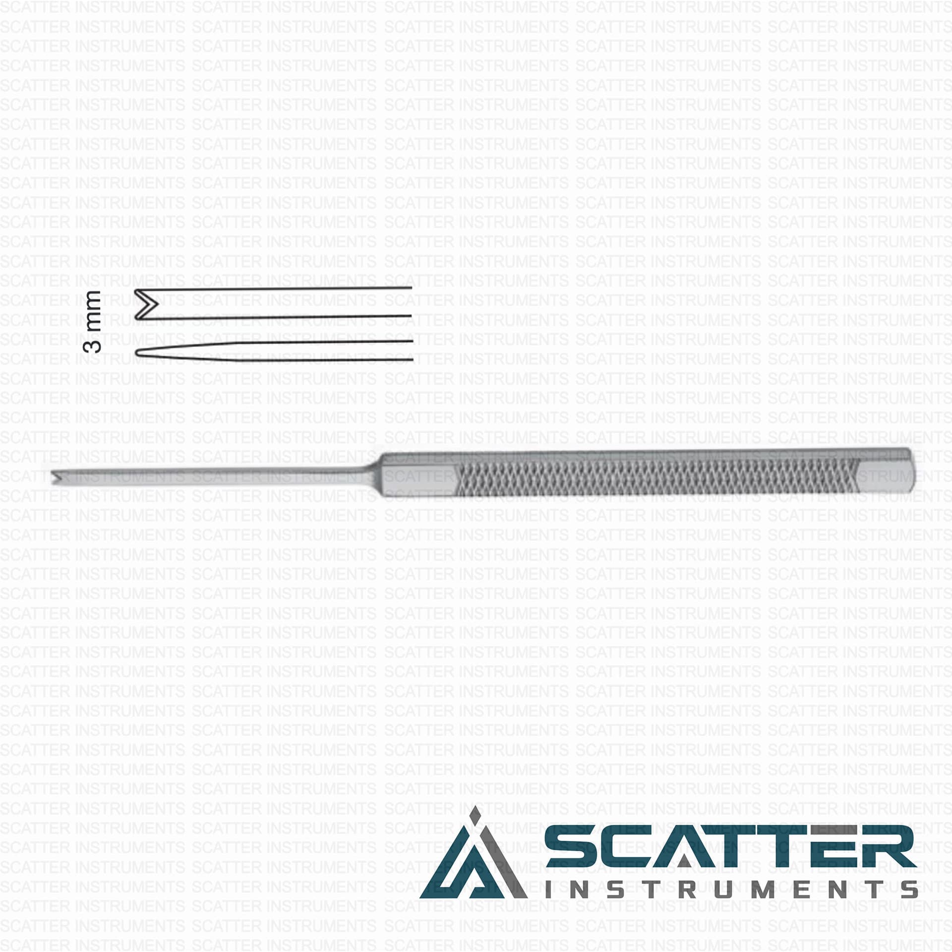 Cakir Osteotome 3mm 17cm — image 1