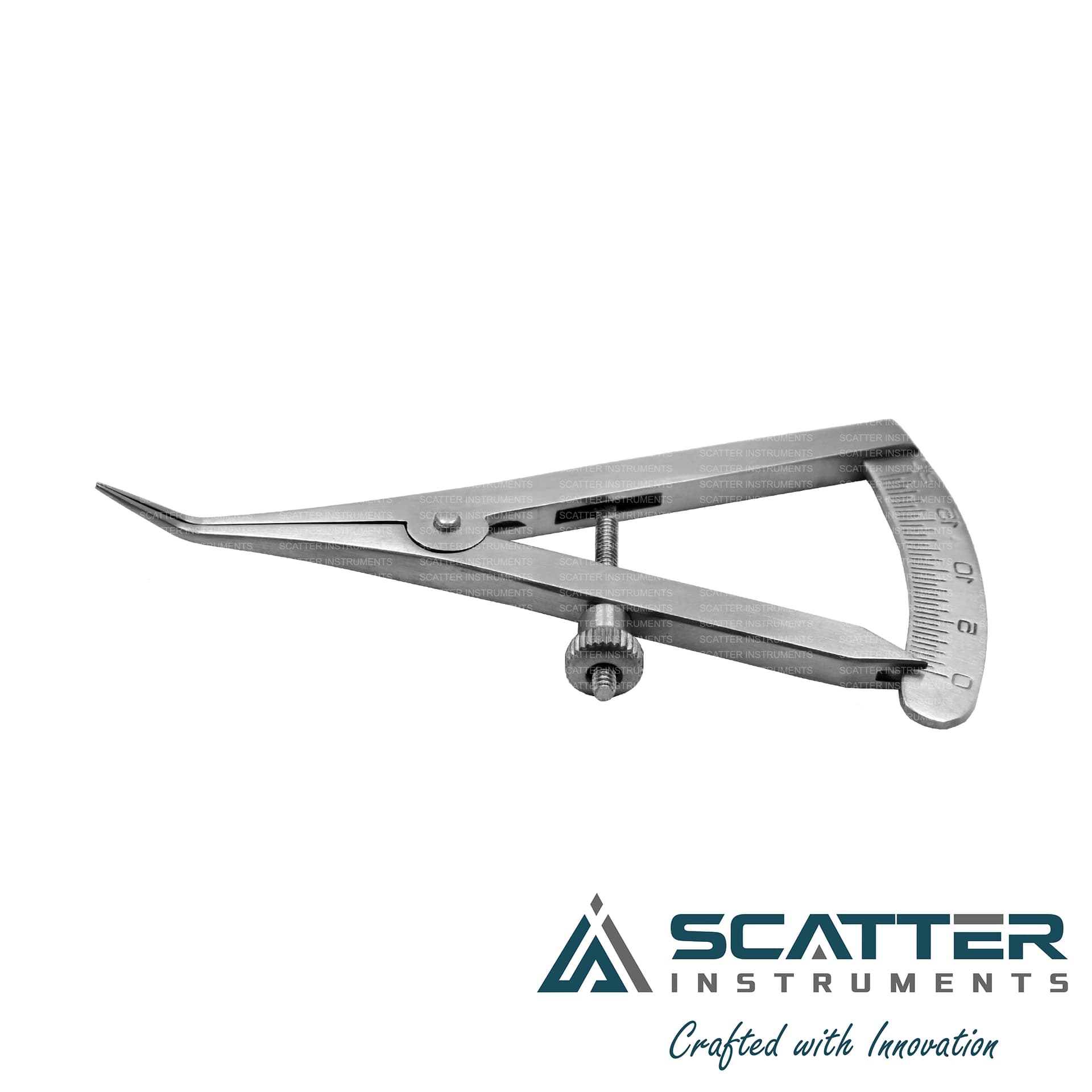 Castroviejo Caliper, 20mm Measuring Range 7cm Angled — image 1