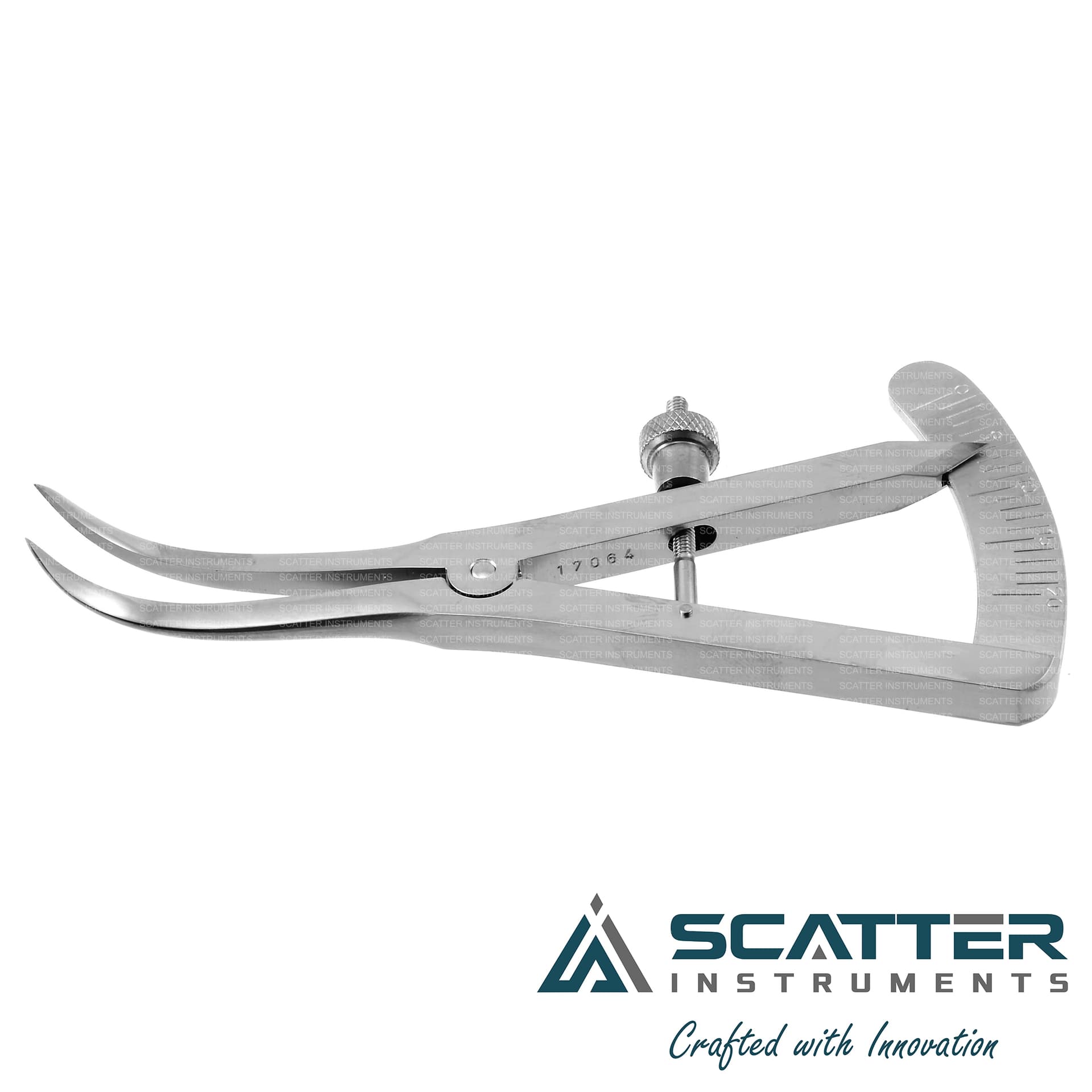 Castroviejo Caliper, 20mm Measuring Range 7cm Curved — image 1