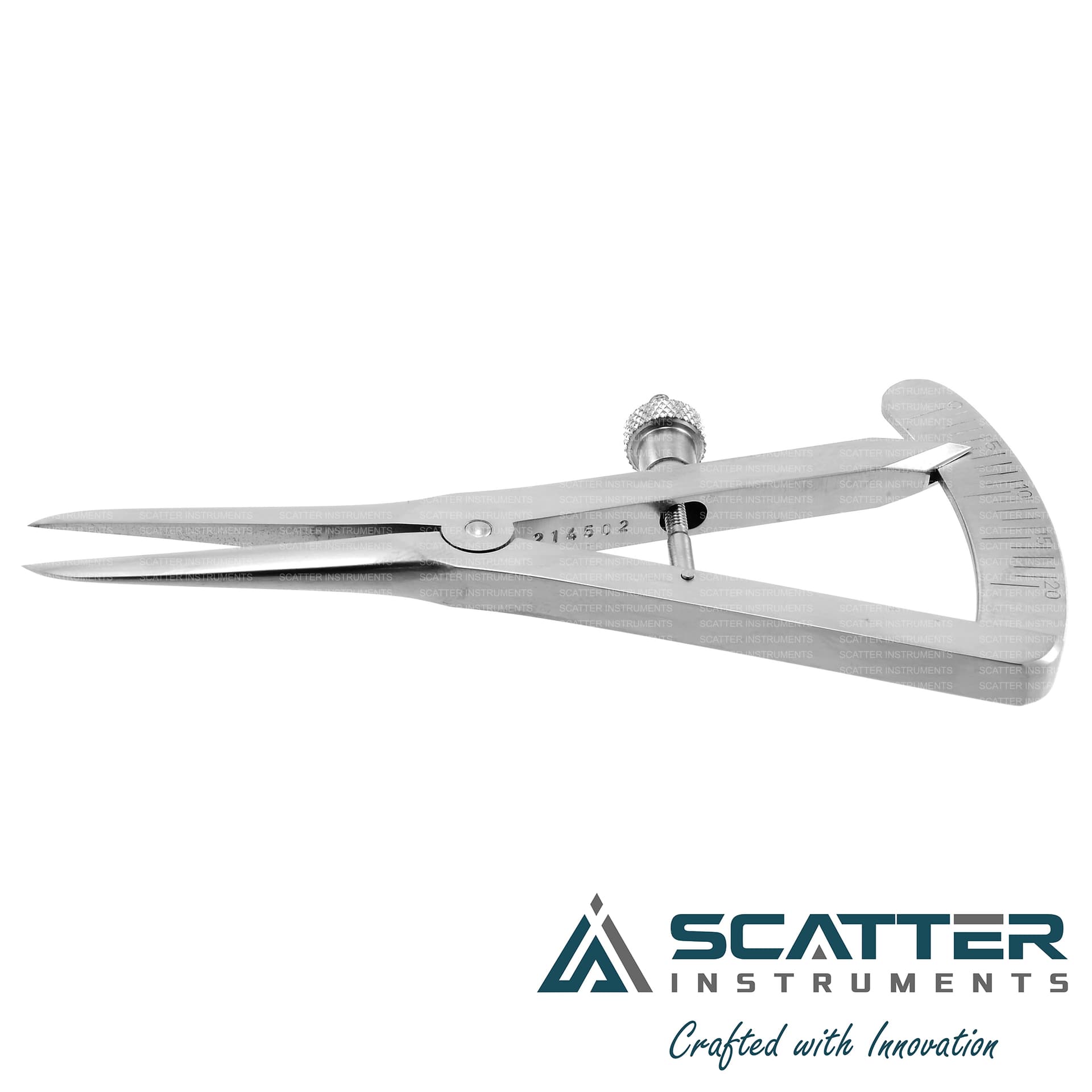 Castroviejo Caliper, 20mm Measuring Range 7cm Straight — image 1