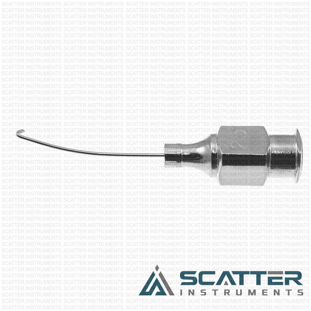 Corydon hydrodissection cannula, 25 gauge, curved right — image 1