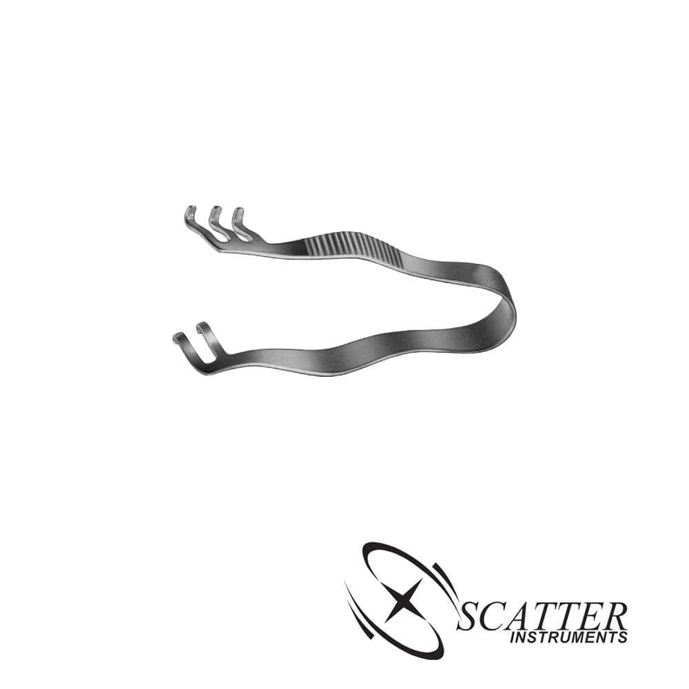 Finsen Retractor 5cm 2x3 Prongs — image 1