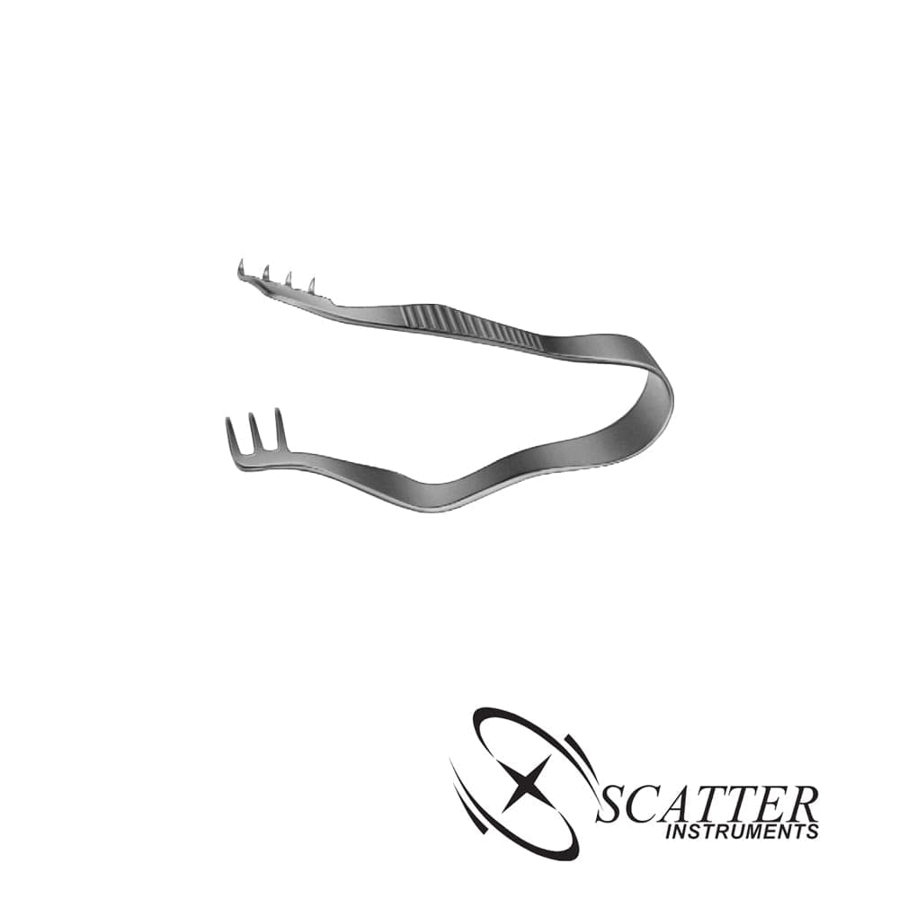 Finsen Retractor 5cm 3x4 Prongs — image 1