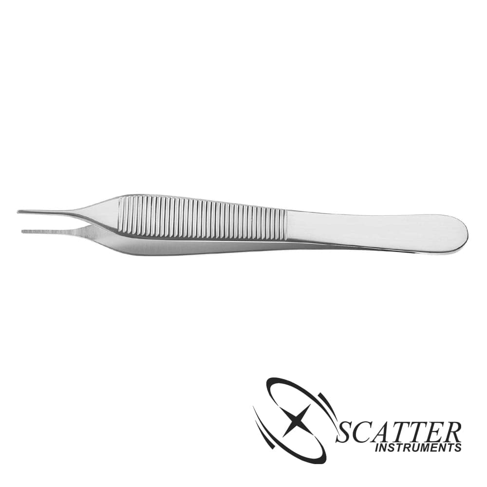 Micro Adson Dressing Forcep 0.8mm Tip Serrated — image 1