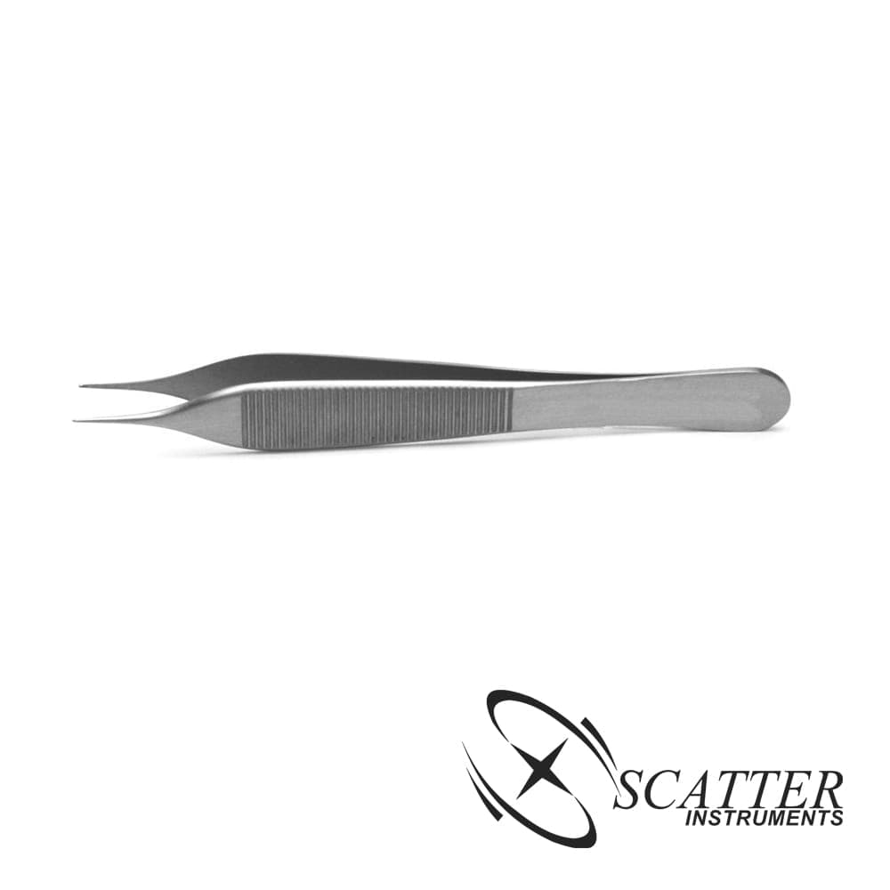 Micro Adson Tissue Forcep 1x2 teeth 0.8mm Tip — image 1