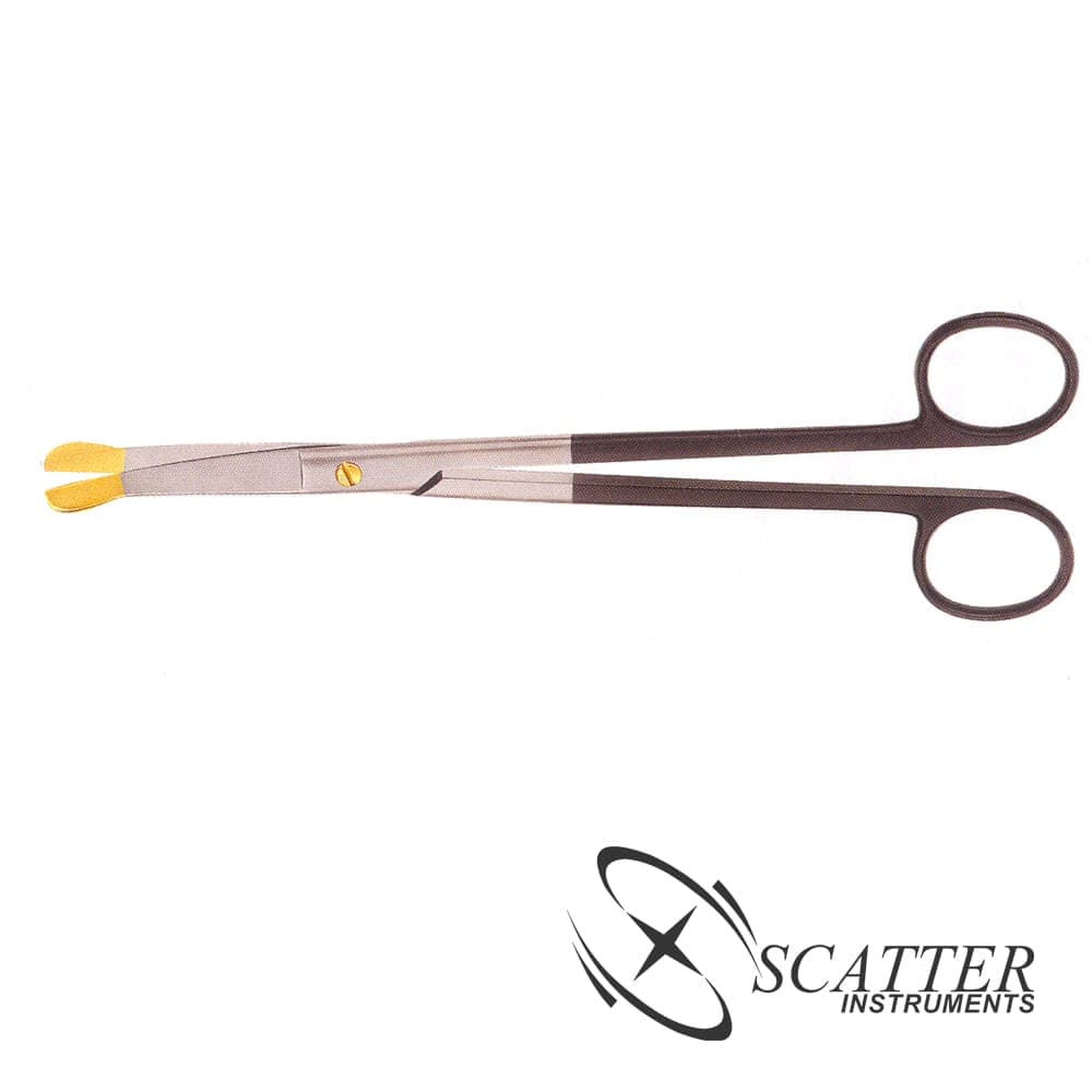 Solz Gold Tip Scissor 20cm Curved Slight Bevel On Shank — image 1