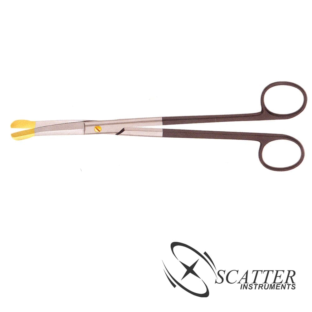 Solz Gold Tip Scissor 20cm Curved Strong Bevel On Shank — image 1