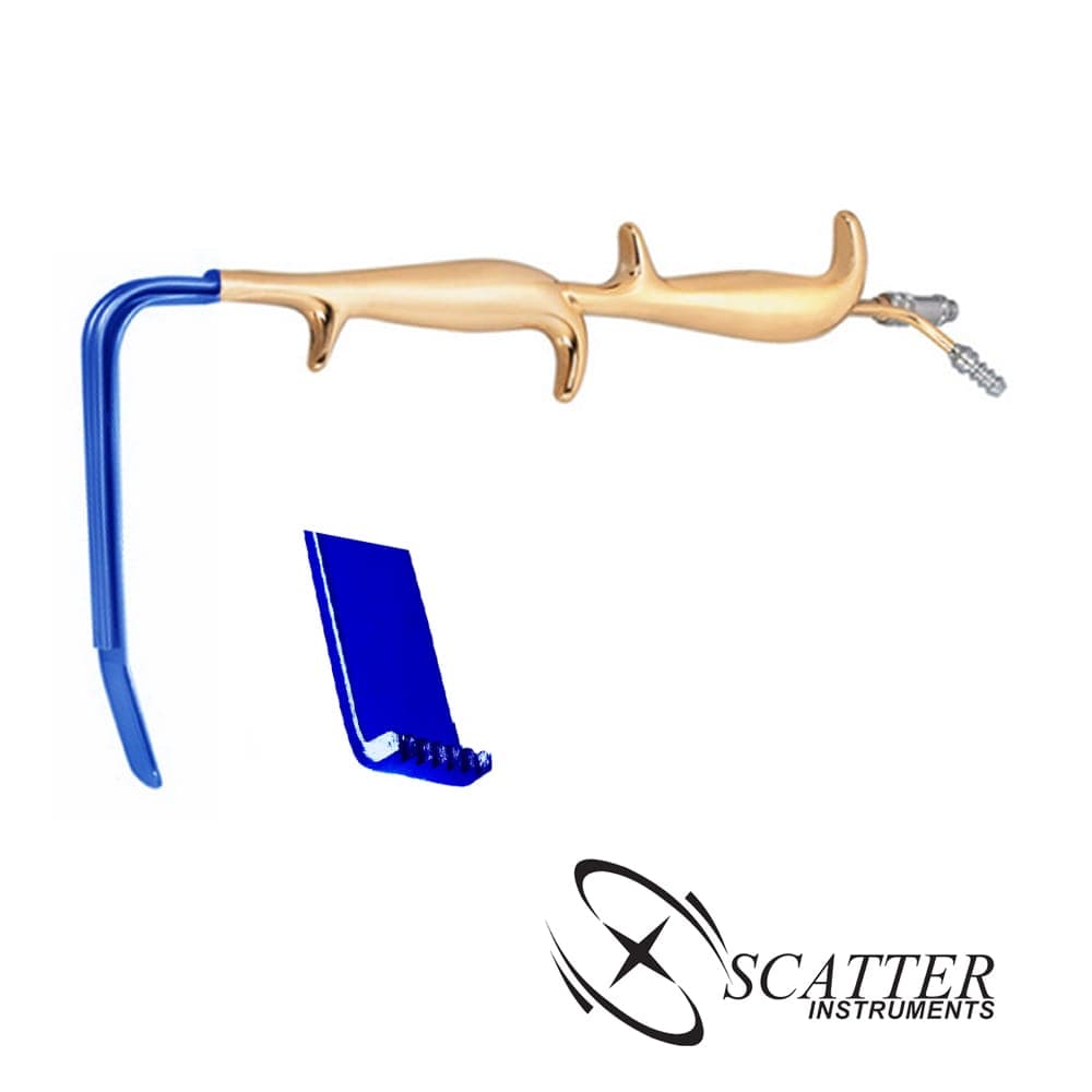 Tebbet Fiber Optic Retractor Double Handle Insulated With Smooth End 18.5cm — image 1