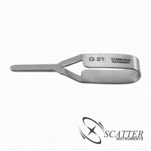 Micro Serrefine Straight 9.0mm Smooth Jaw 2.5cm