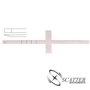 Cincel Cottle Chisel 18cm , Cross Bar, Graduated