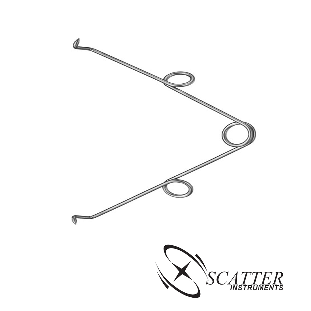 Grieshaber Spring Retractor 8.5cm 1x1 Prongs Grieshaber Spring Retractor 8.5cm 1x1 Prongs