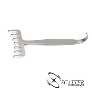 Coronal Brow Lift 7 Prongs Retractor 18cm