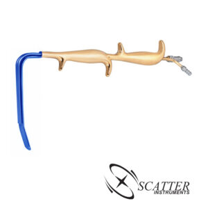Ferriera Style Fiber Optic Retractor Double Handle Insulated With Smooth End 18.5