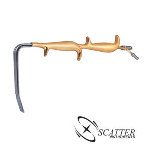 Ferriera Style Fiber Optic Retractor Double Handle With Smooth End 18.5