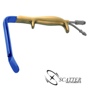 Ferriera Style Fiber Optic Retractor Insulated With Smooth End 18.5