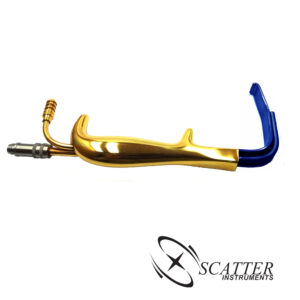 Tebbetts Fiber Optic Retractor Insulated With Teeth 18.5