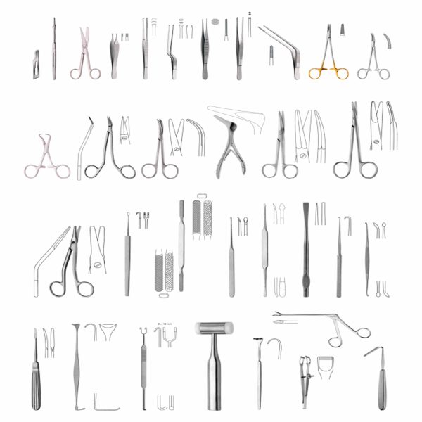 Plastic Surgery Instruments Set Scatter Instruments