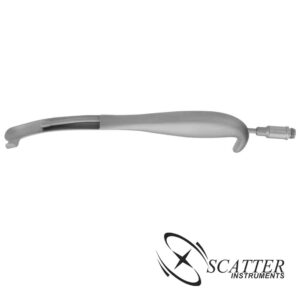 Bauer Type Intra Oral Retractor Fiber Optic Left 21cm