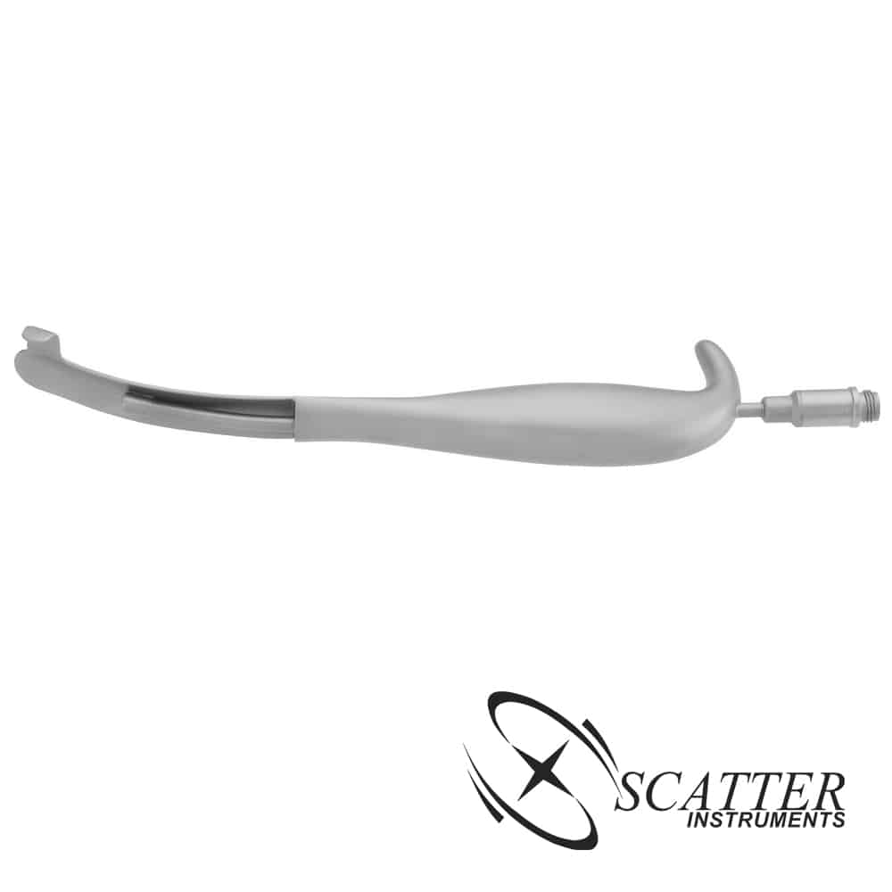 Bauer Type Intra Oral Retractor Fiber Optic Right 21cm Scatter