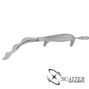 Petri Pterygoid Intra Oral Retractor With Fiber Optic  23cm