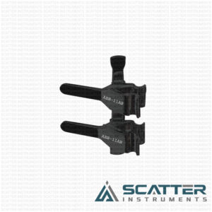 Abb 11ab Double Clamp Matte Finish Thick Walled Arteries Black