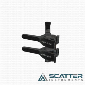 Abb 22ab Double Clamp Matte Finish Thick Walled Arteries Black