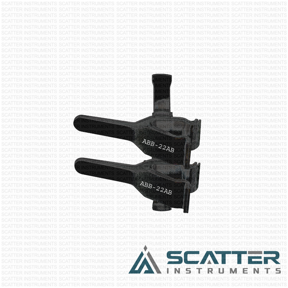 Abb 22ab Double Clamp Matte Finish Thick Walled Arteries Black 1 Abb 22ab Double Clamp Matte Finish Thick Walled Arteries Black