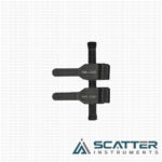 Abb 22ab Double Clamp Matte Finish Thick Walled Arteries Black