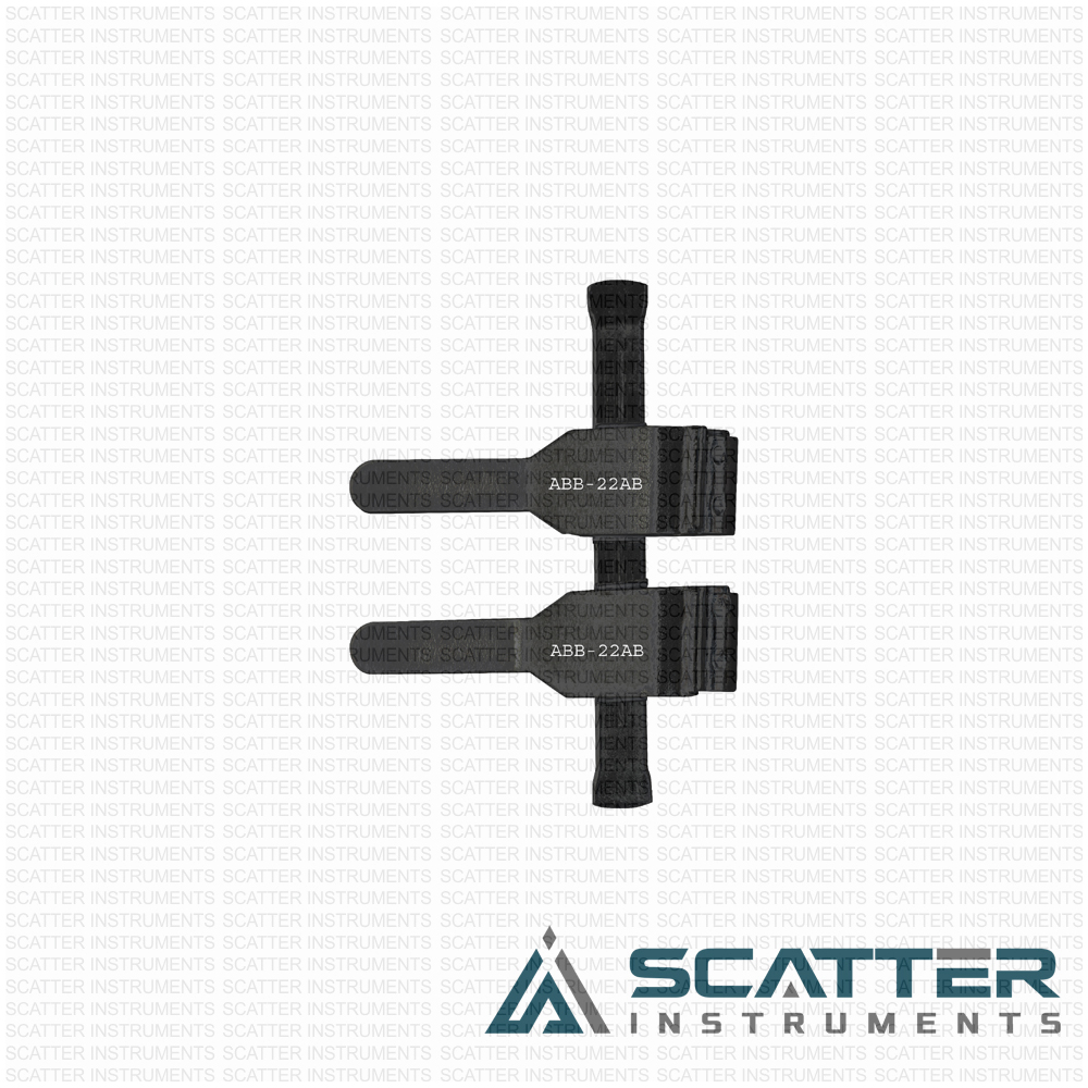 Abb 22ab Double Clamp Matte Finish Thick Walled Arteries Black 2 Abb 22ab Double Clamp Matte Finish Thick Walled Arteries Black
